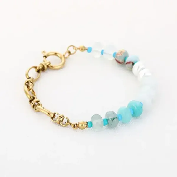 sunstone armband blauw
