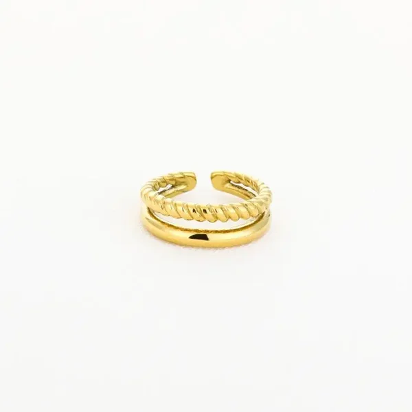 twist & shine ring goud