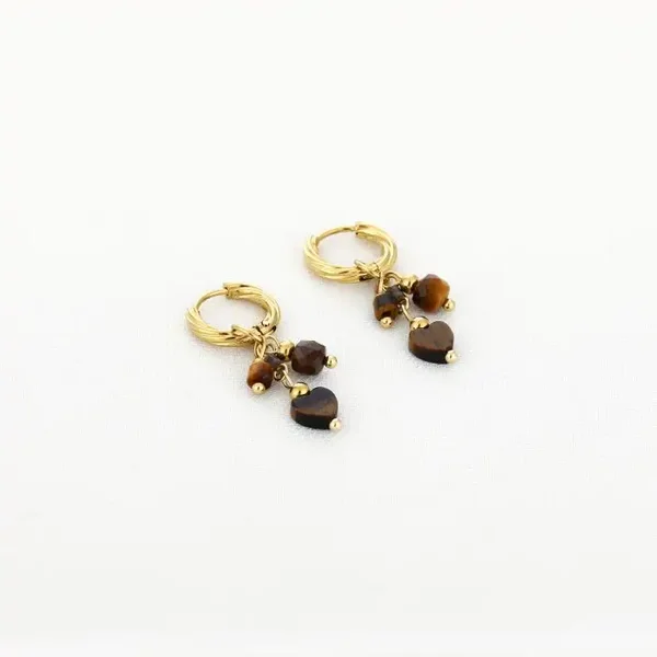 charm oorbellen cat eye
