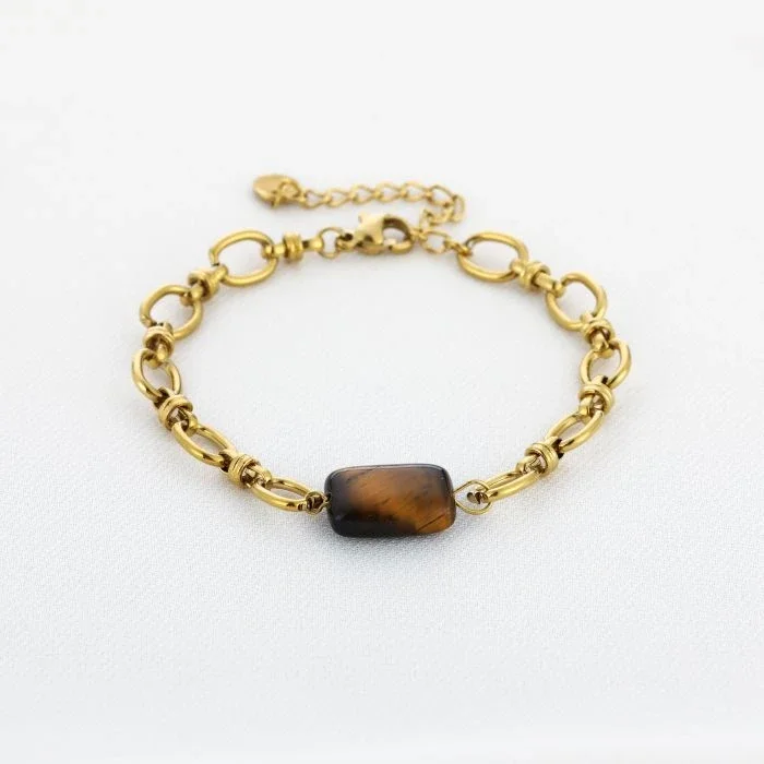 elegante tiger stone armband