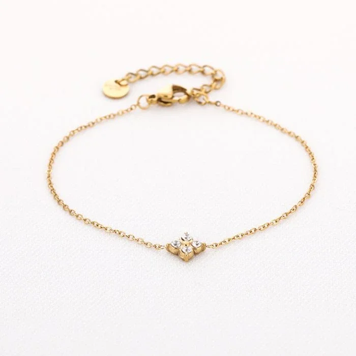 zirkonia klaver armband
