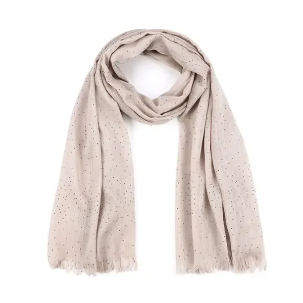 sjaal met glansdetail khaki