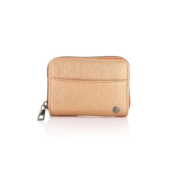 compacte portemonnee roze gold