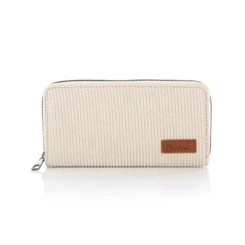 portemonnee fluweel beige