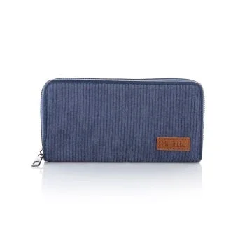 portemonnee fluweel blauw