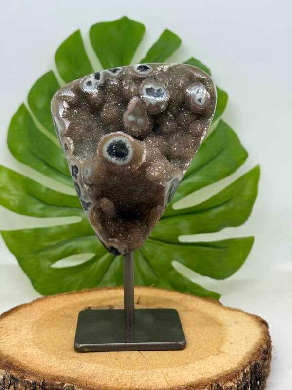 Amethist stalactiet op standaard