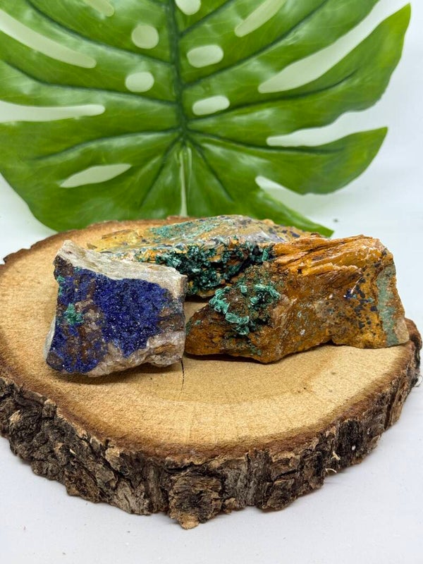Malachiet met Azuriet ruw