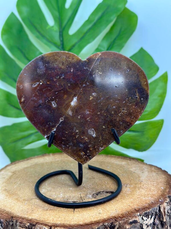 Agaat hart op standaard