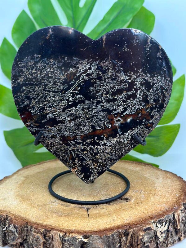 Agaat hart op standaard