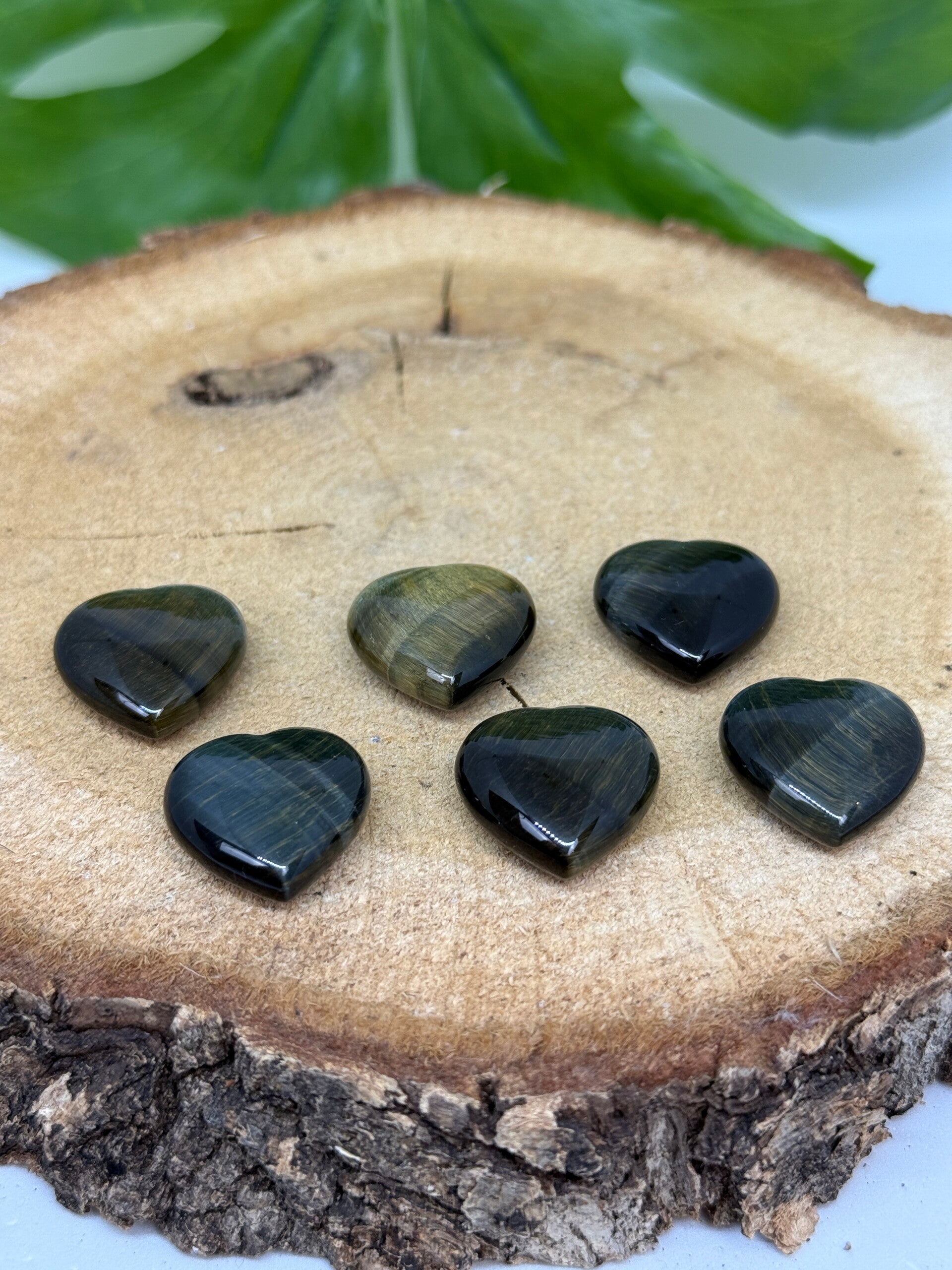 Blauwe tijgeroog hart