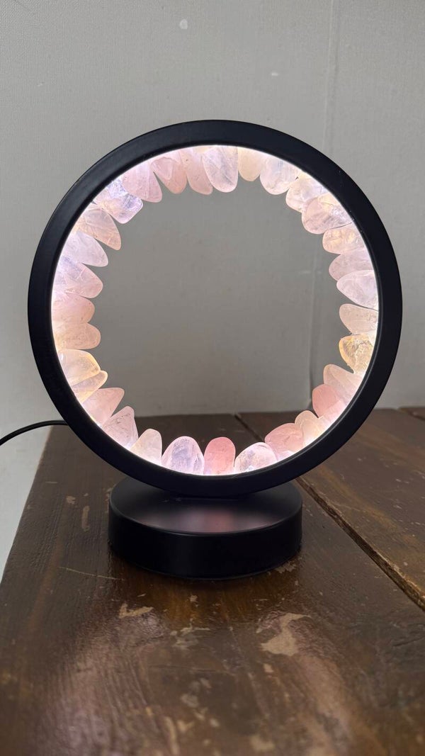 Rozenkwarts lamp