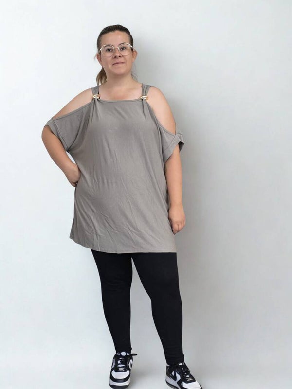 Shirtje touch of gold taupe