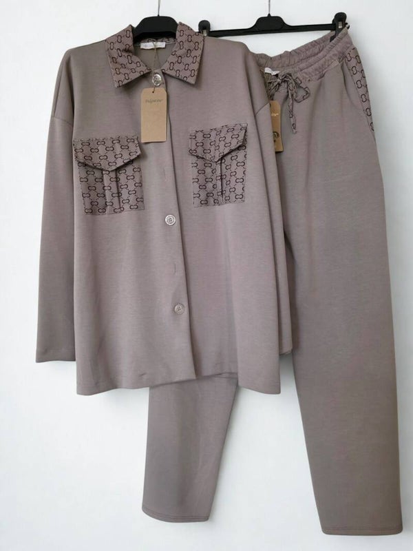 Cc pak met blouse taupe
