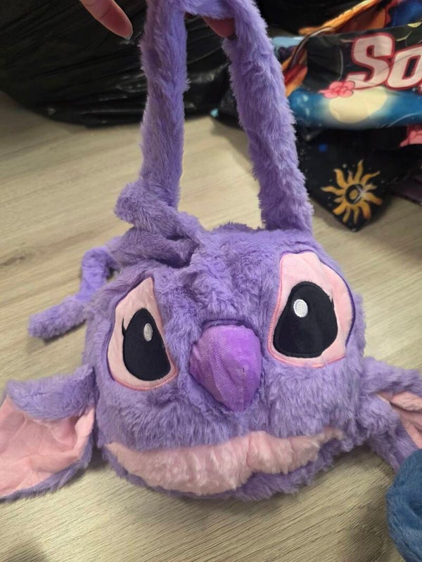 stitch tas paars