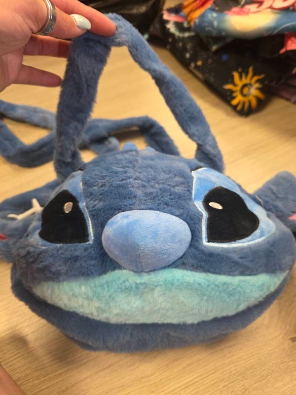 stitch tas blauw