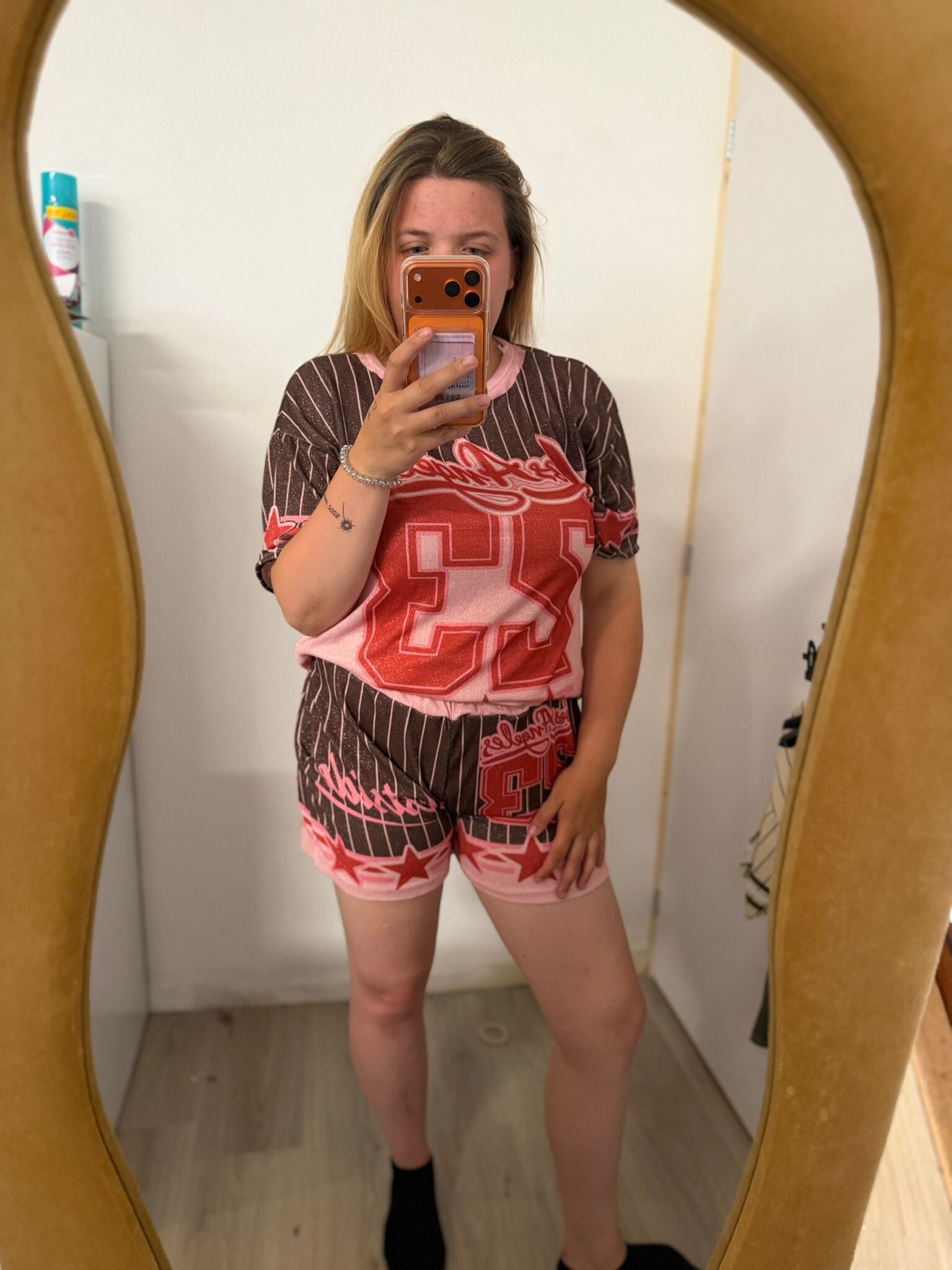 Basebal set roze