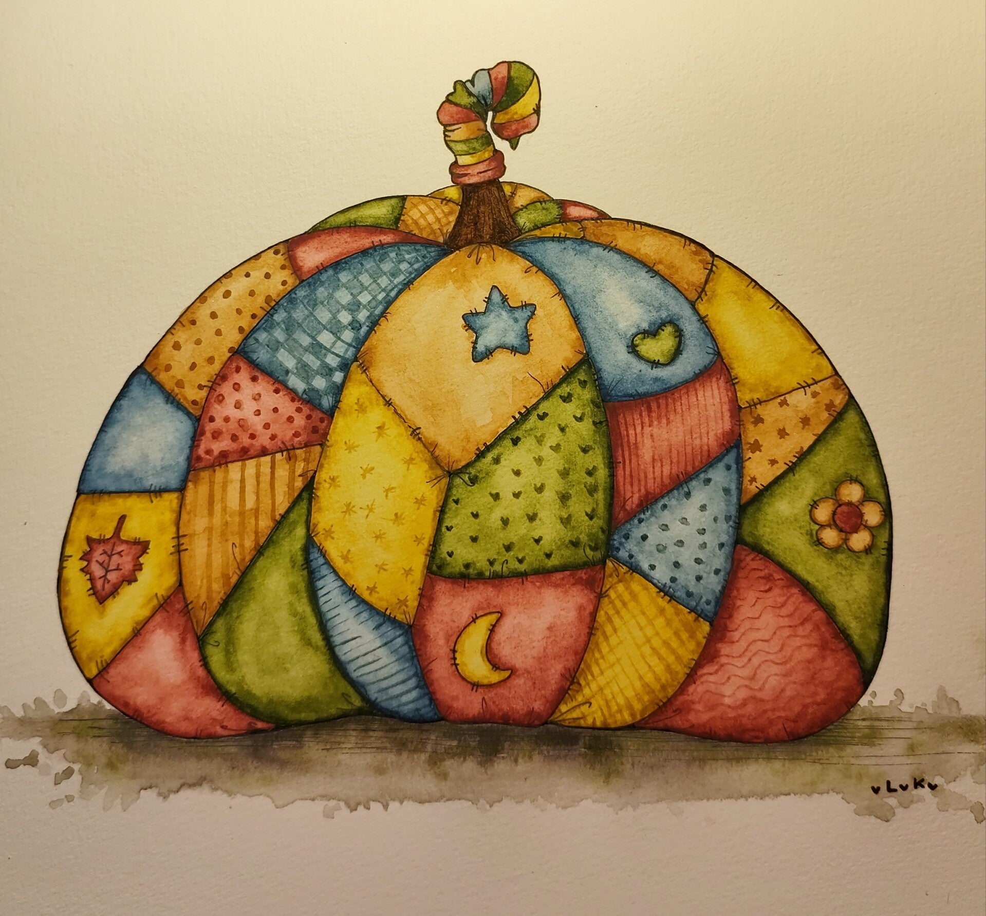 "patchwork citrouille"