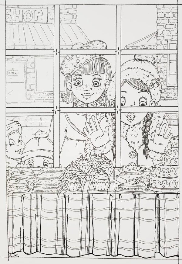 "Les gourmands" à colorier ou à peindre