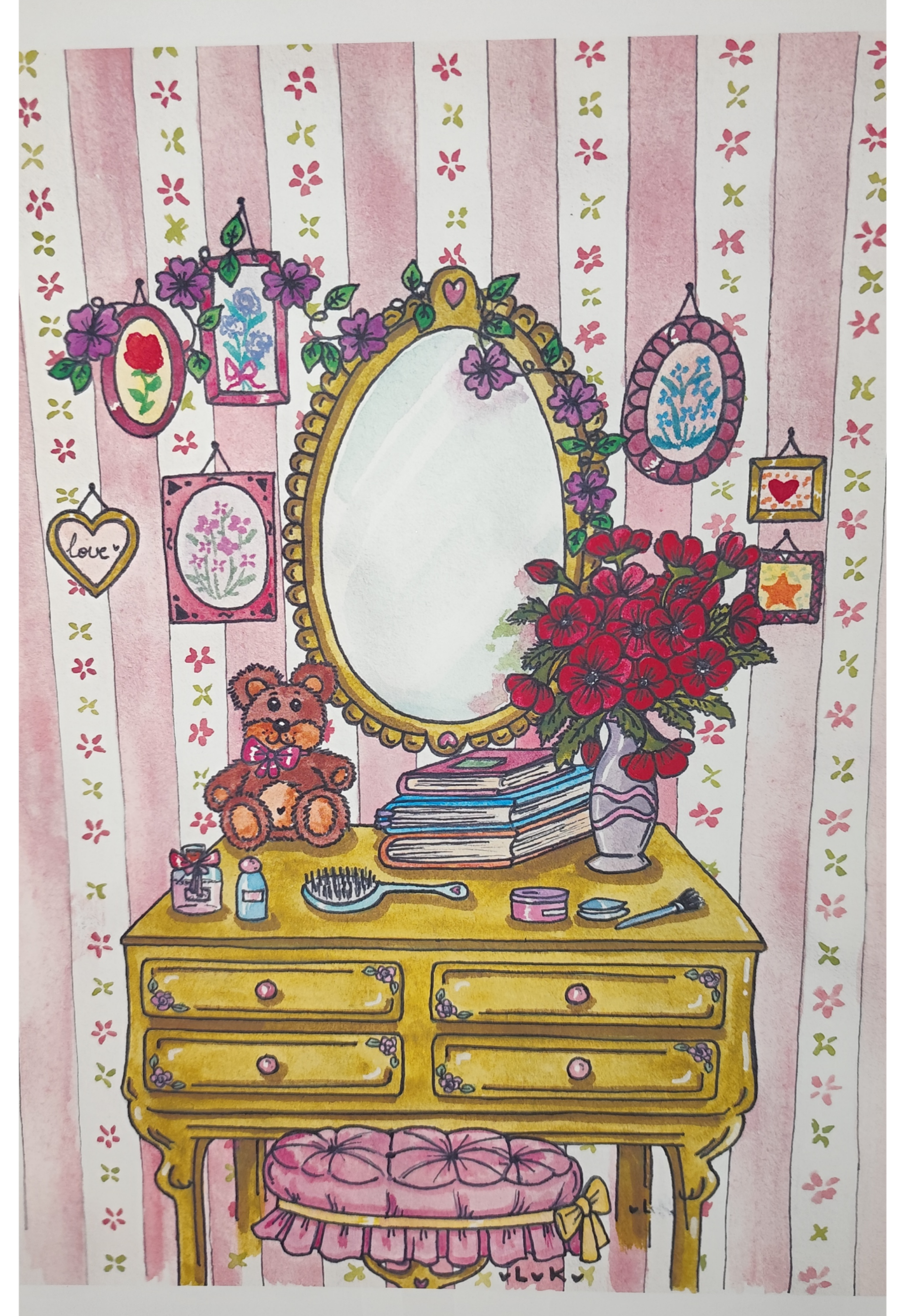 Illustration "la coiffeuse"