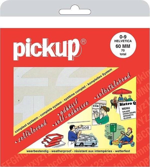 Pickup boekje Helvetica wit