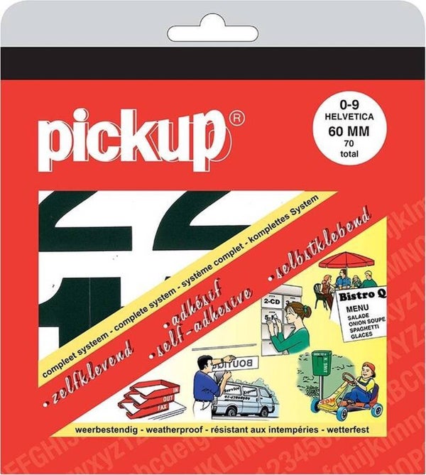Pickup boekje Helvetica zwart