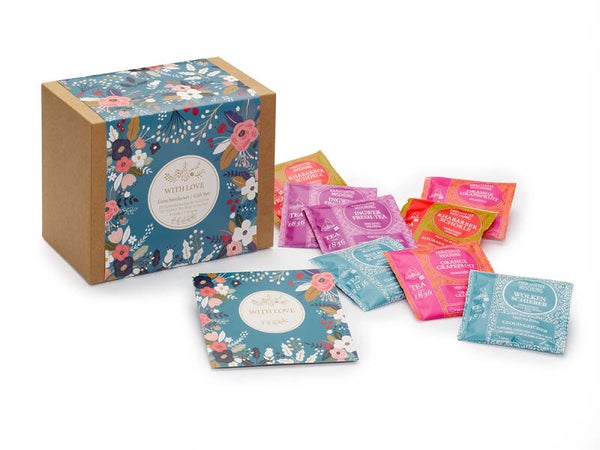 Cofanetto Regalo "With Love" 28 bustine piramidali nel sacchetto