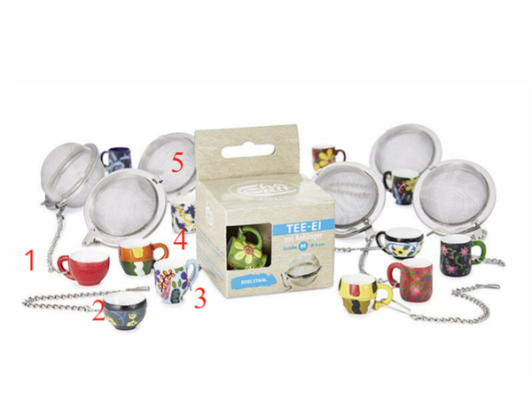 Colino da tè a palla con ciondolo