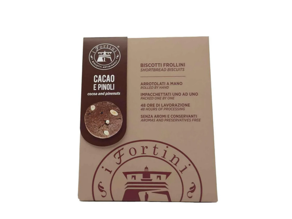 Biscotti Fortini al Cacao e Pinoli 200gr