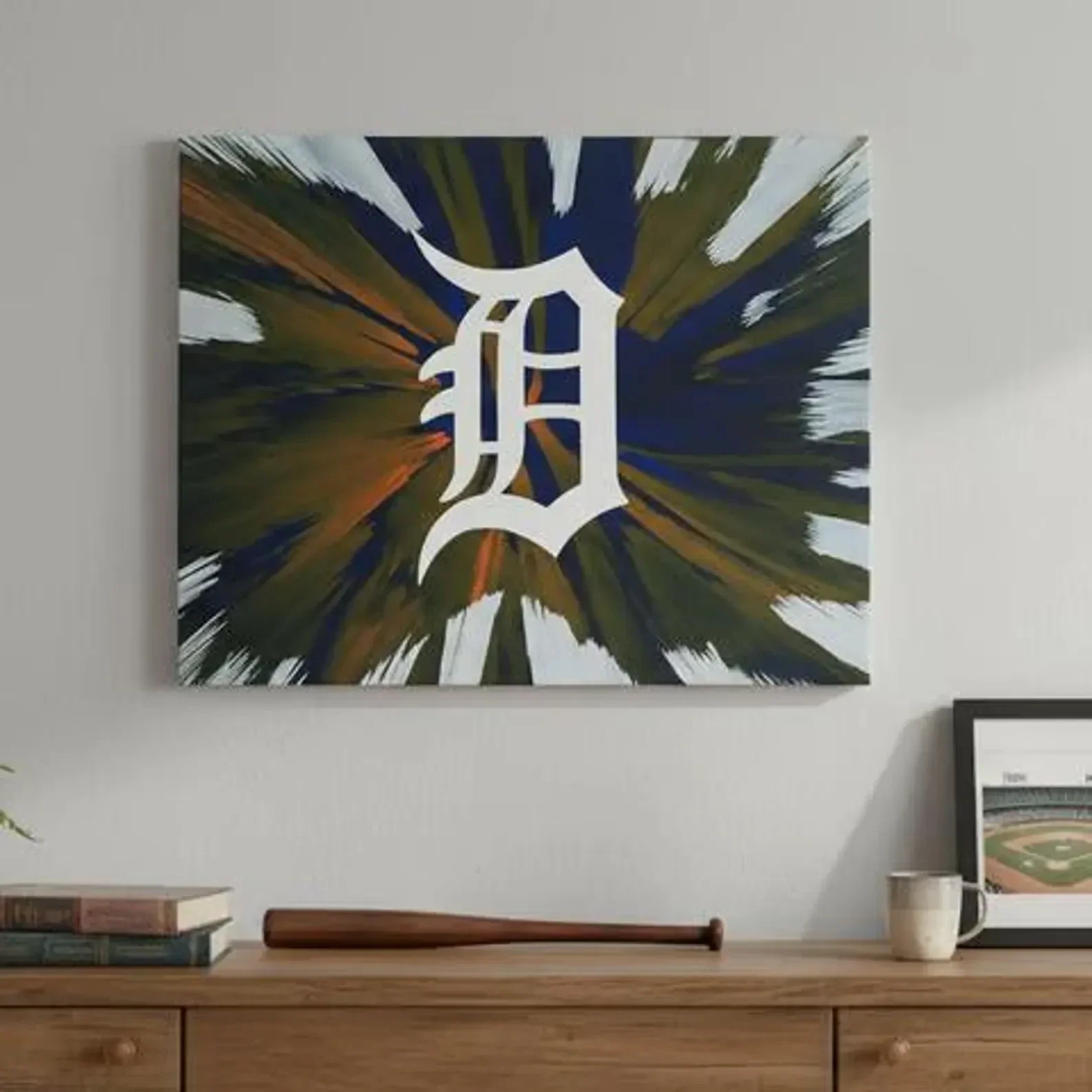 Spin Art- 16 x 20 Custom Made Logo Wall Decor