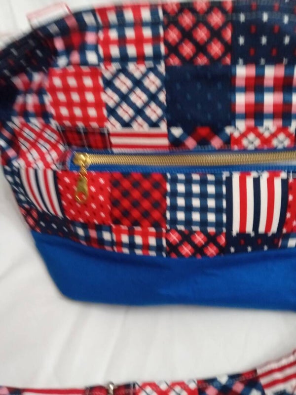 Red/white/Blue purse