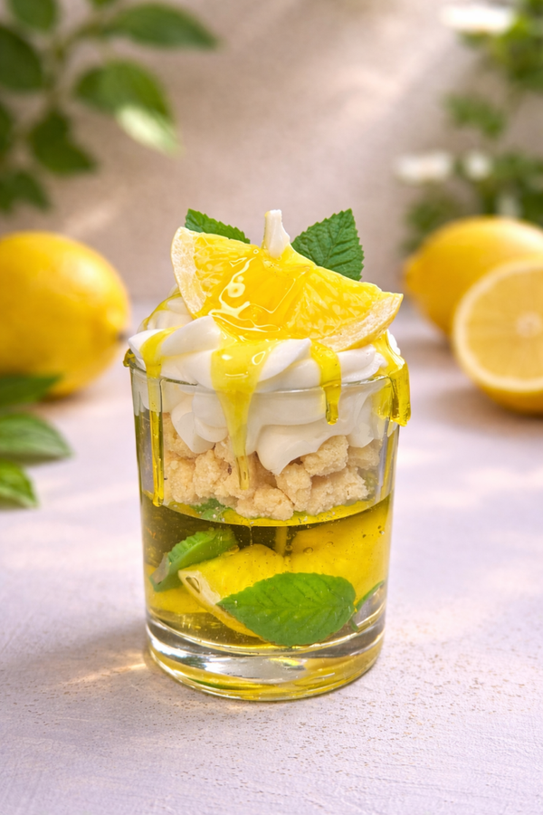 Zitronendessert Kerze