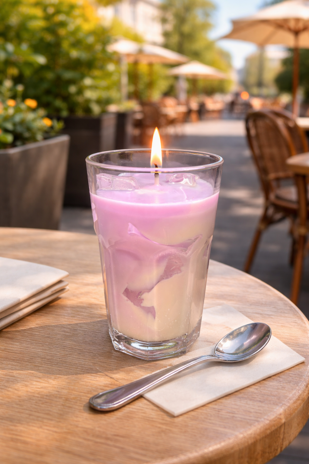 Iced Lavender Latte Kerze