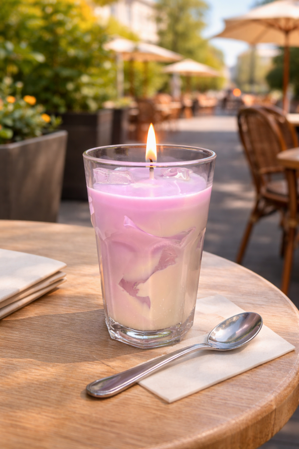 Iced Lavender Latte Kerze