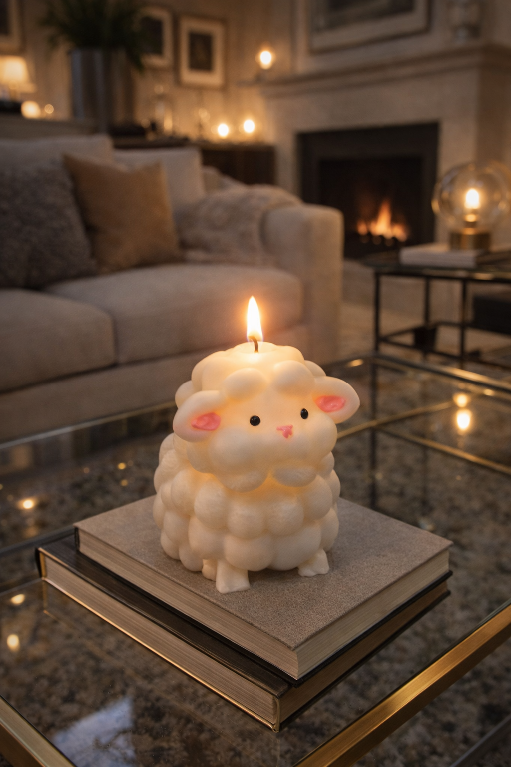 Standkerze „Schäfchen“