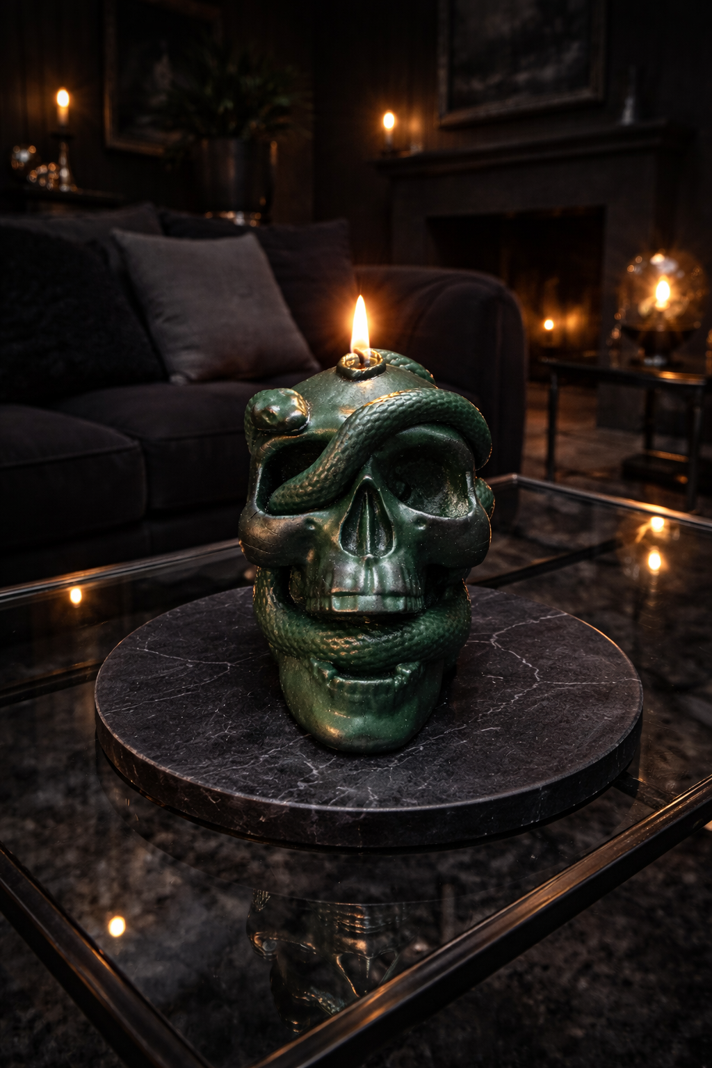 Standkerze „Totenkopf“