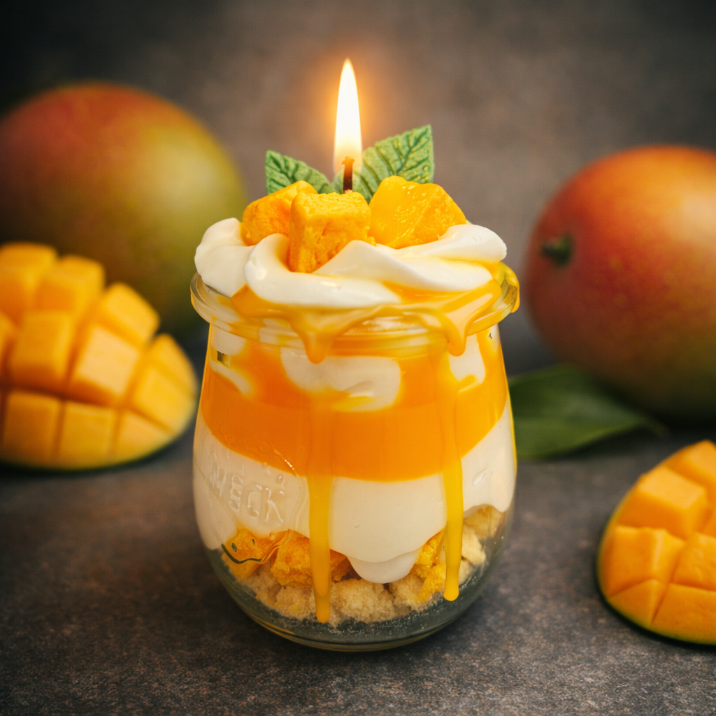 Mango Dessert Kerze