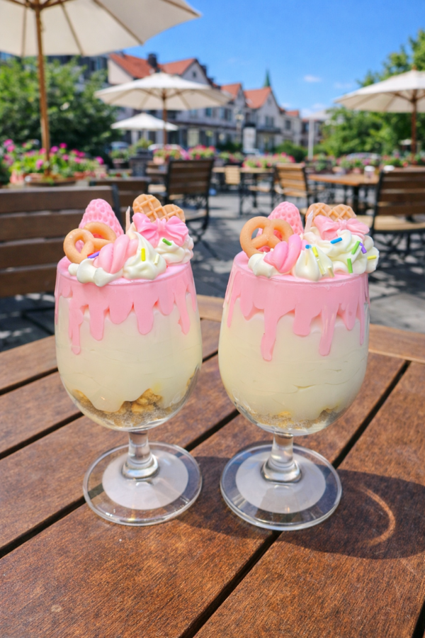 Pink sweets Candle 2er set