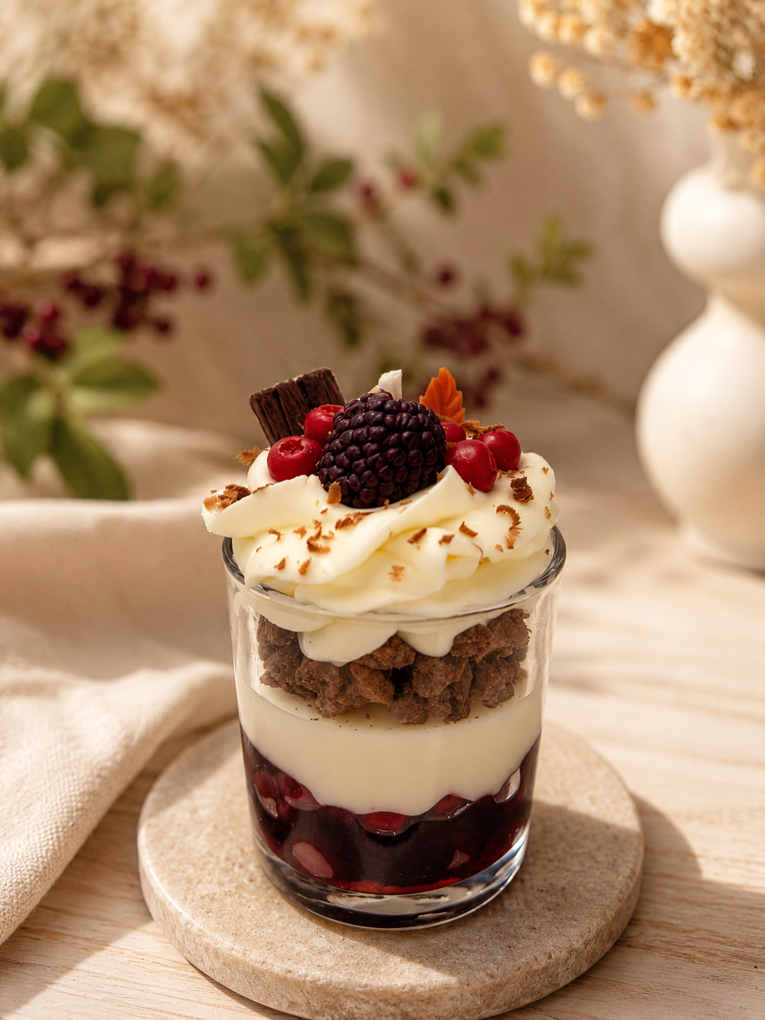 Autumn Forest Berries Kerze