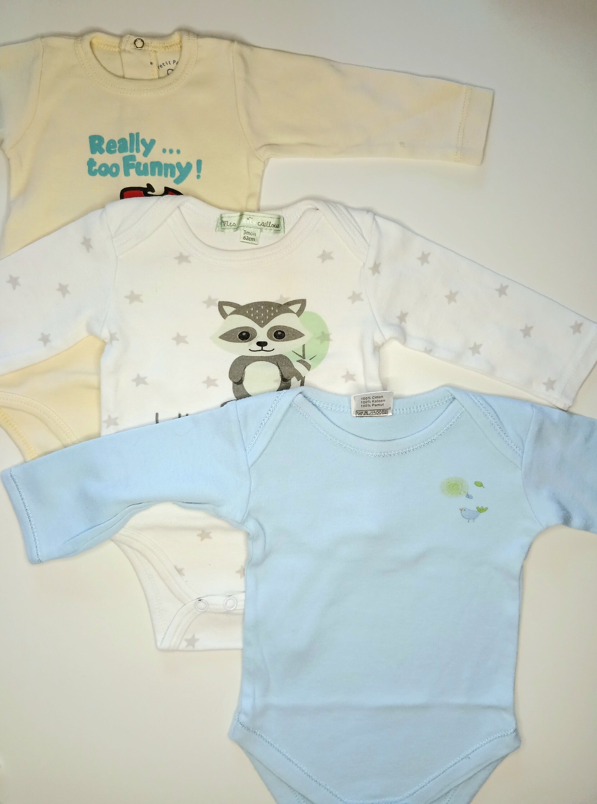 Lot de 3 bodies