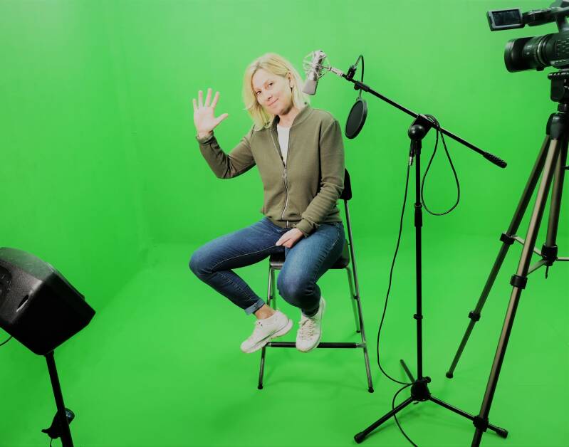 Greenscreen opname www.studiogeerling.nl