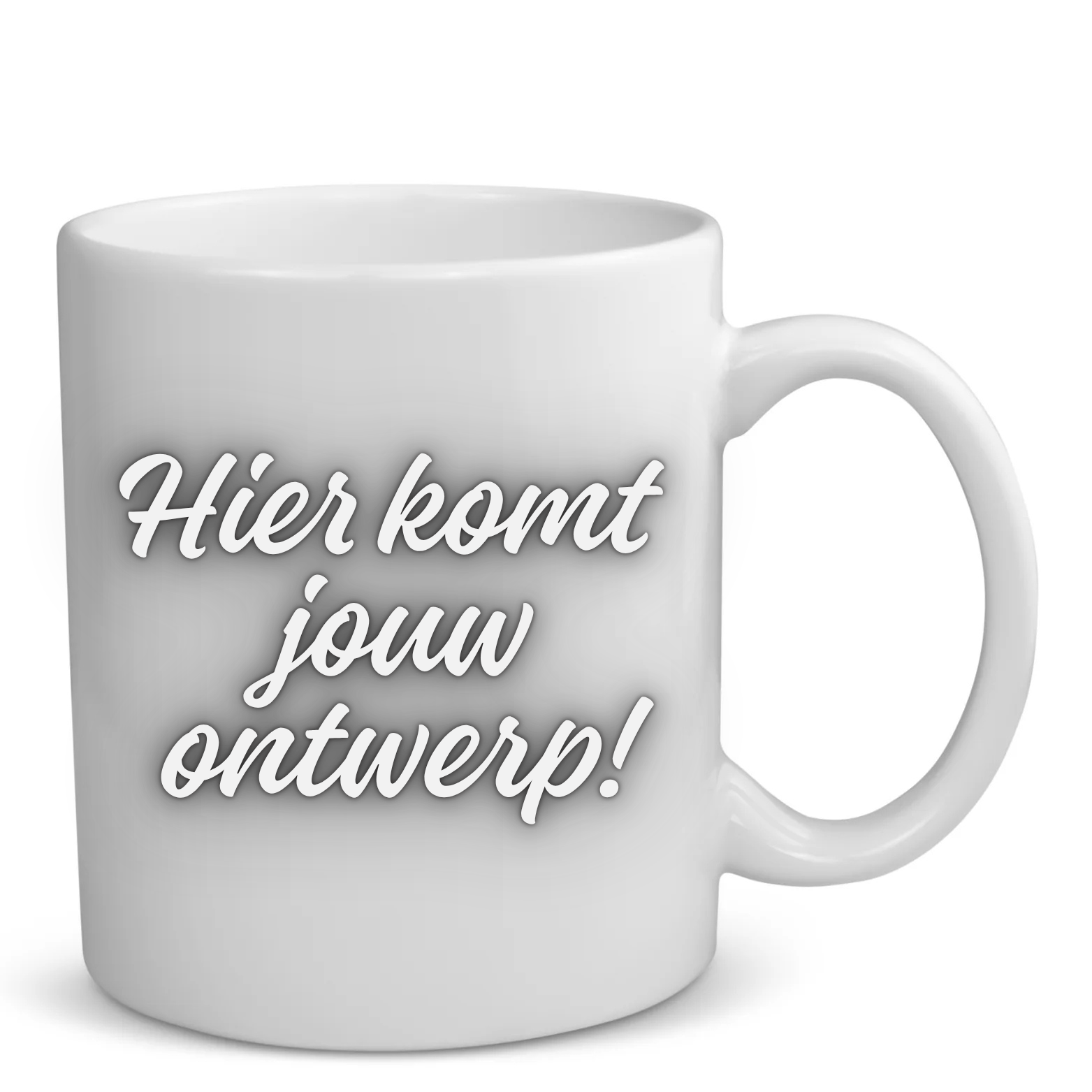 Mok wit met jouw design