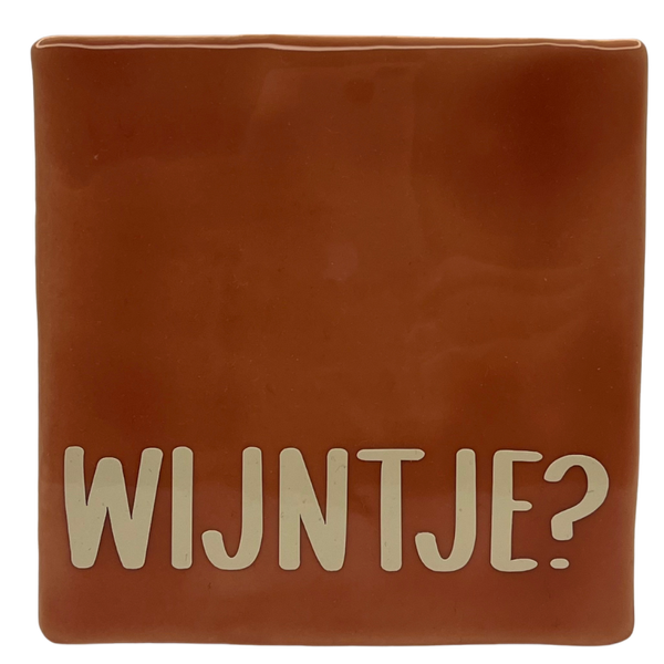 Tegeltje 'wijntje'