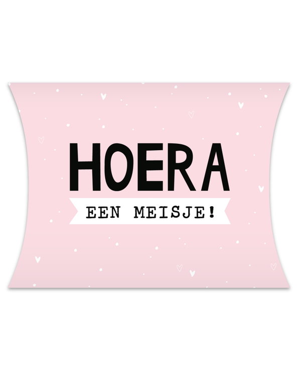 Gondeldoos 'Hoera een meisje' XL