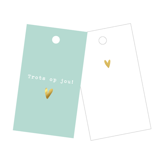 Cadeaulabel 'trots op jou'