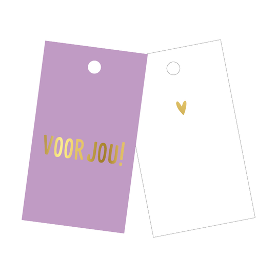 Cadeaulabel 'voor jou'
