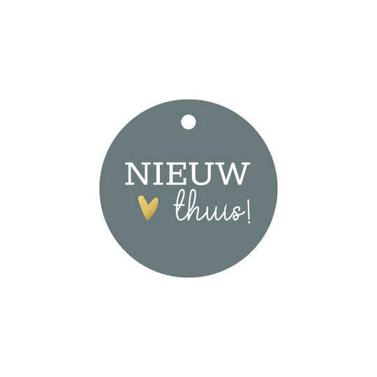 Cadeaulabel 'Nieuw thuis!'