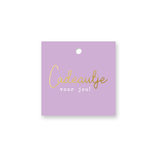 Cadeaulabel 'cadeautje voor jou'