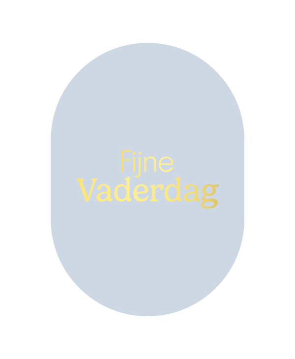 Kaart ovaal 'Fijne vaderdag!'