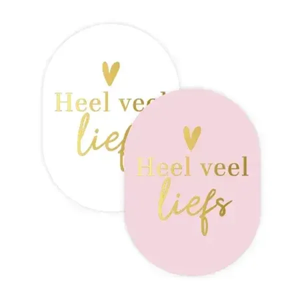 Cadeaustickers Heel veel liefs