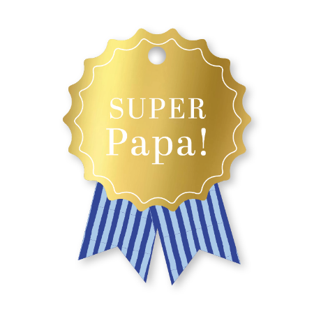 Cadeaulabel 'Super papa!'